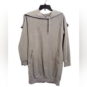 Gray Tunic Sweater with ZipUp Hoodie by Redfox Size Large